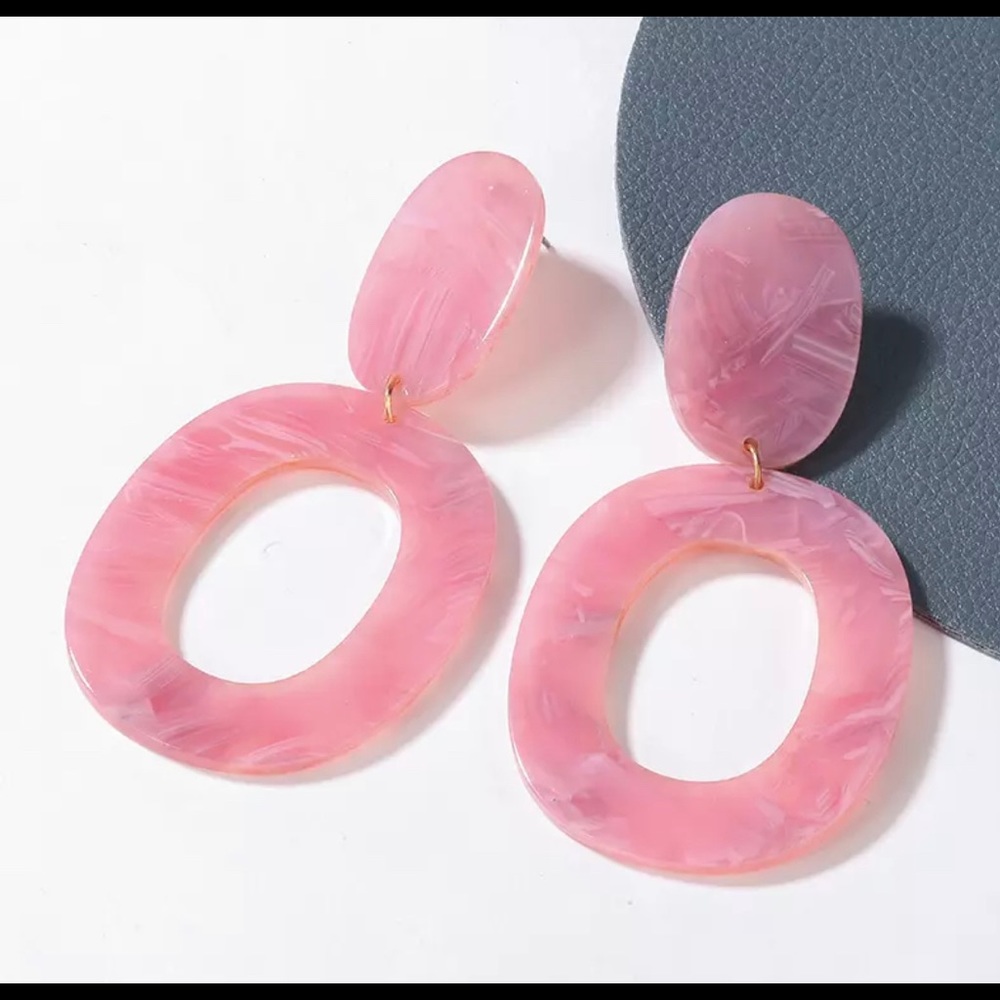 Geometric Acrylic Drop Earring